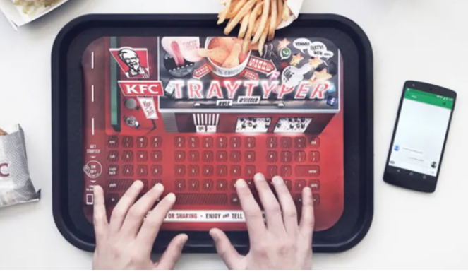 text on your tray