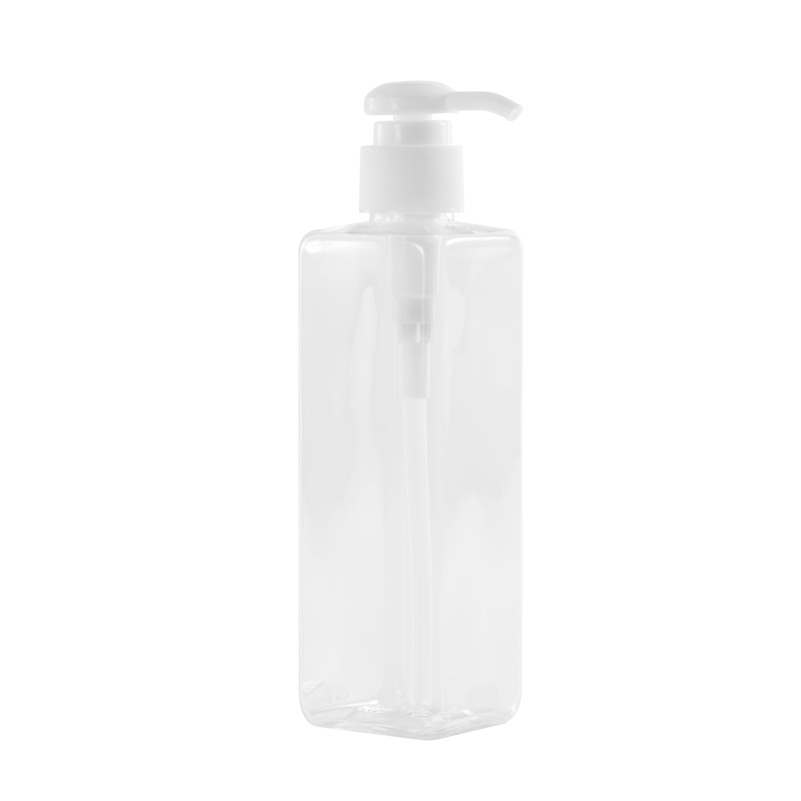 square lotion pump bottle