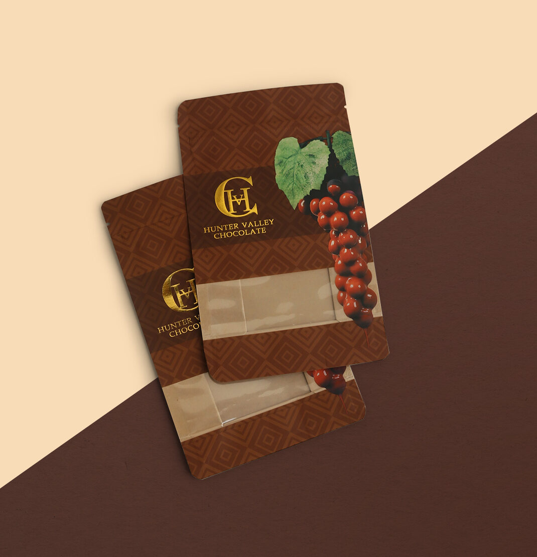 E4 Hunter Valley Chocolate Packaging pouch
