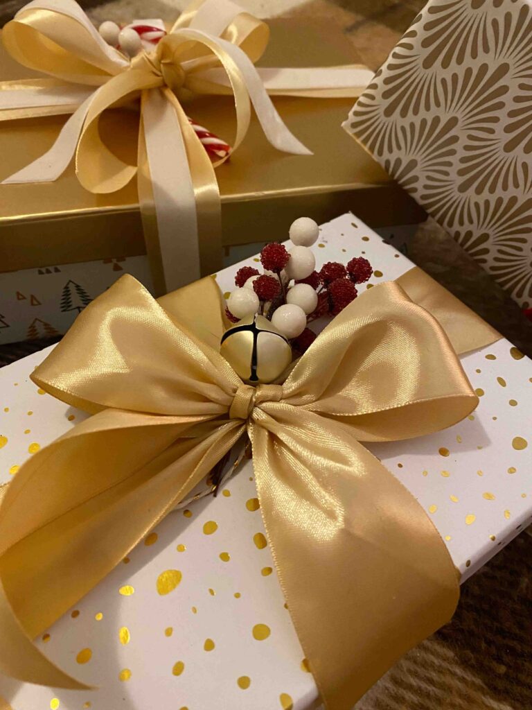 silk Christmas ribbon